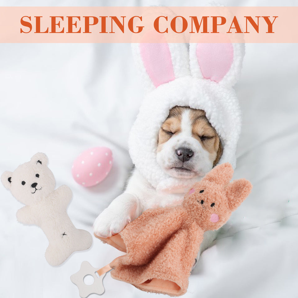 D KING 2 Pack Soft Stuffed Dog Toy, Puppy Toy Sleep Buddy,Plush Dog Toy,Dog Birthday Toy for Small Medium Dogs