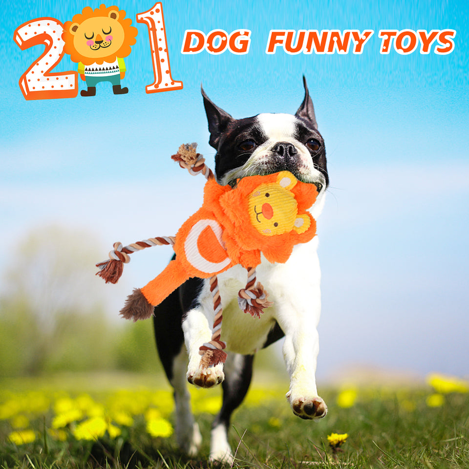 D KING D KING Rope Plush Dog Toy,Puppy Toys for Teething,Tug of War Dog Toy