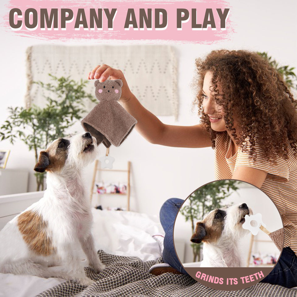 D KING 2 Pack Soft Stuffed Dog Toy, Puppy Toy Sleep Buddy,Plush Dog Toy,Dog Birthday Toy for Small Medium Dogs