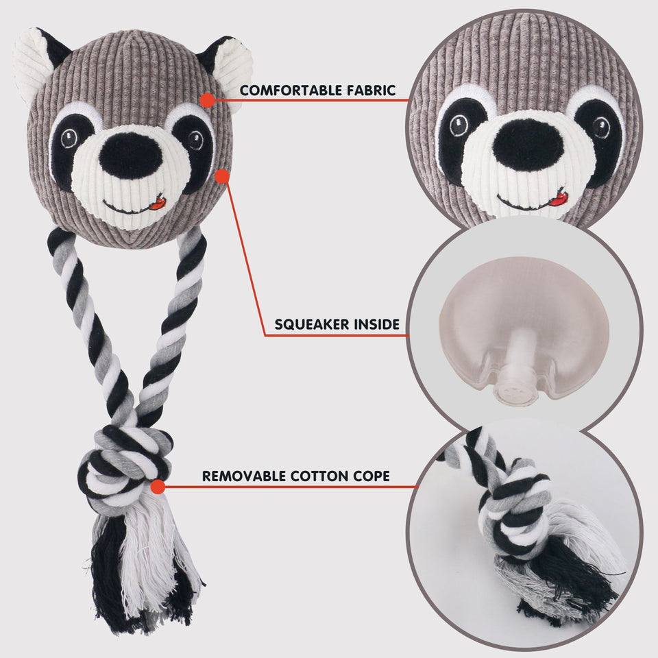 DKING Plush Dog Rope Toys