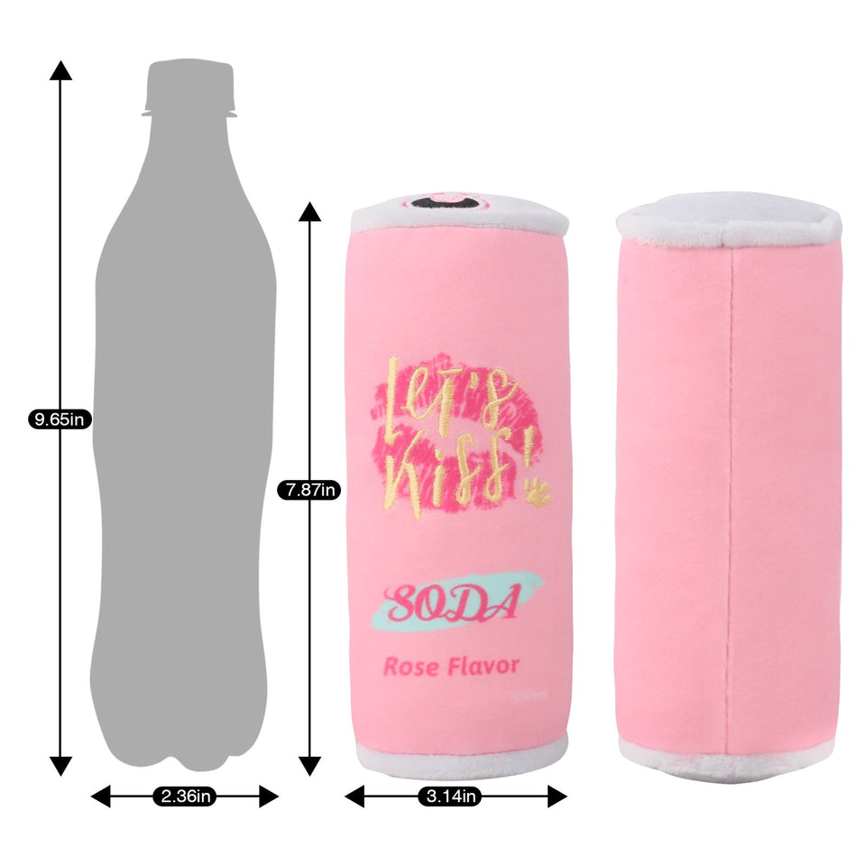 D KING Squeaky Pop Cans Dog Toy