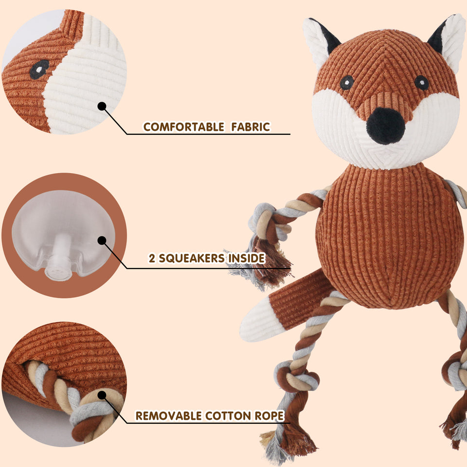 D KING Rope Plush Dog Toy