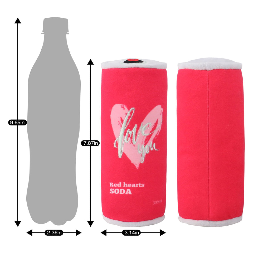 D KING Squeaky Pop Cans Dog Toy