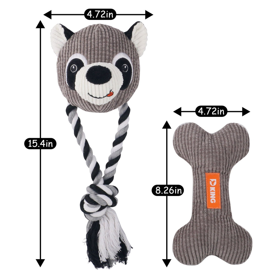 DKING Plush Dog Rope Toys