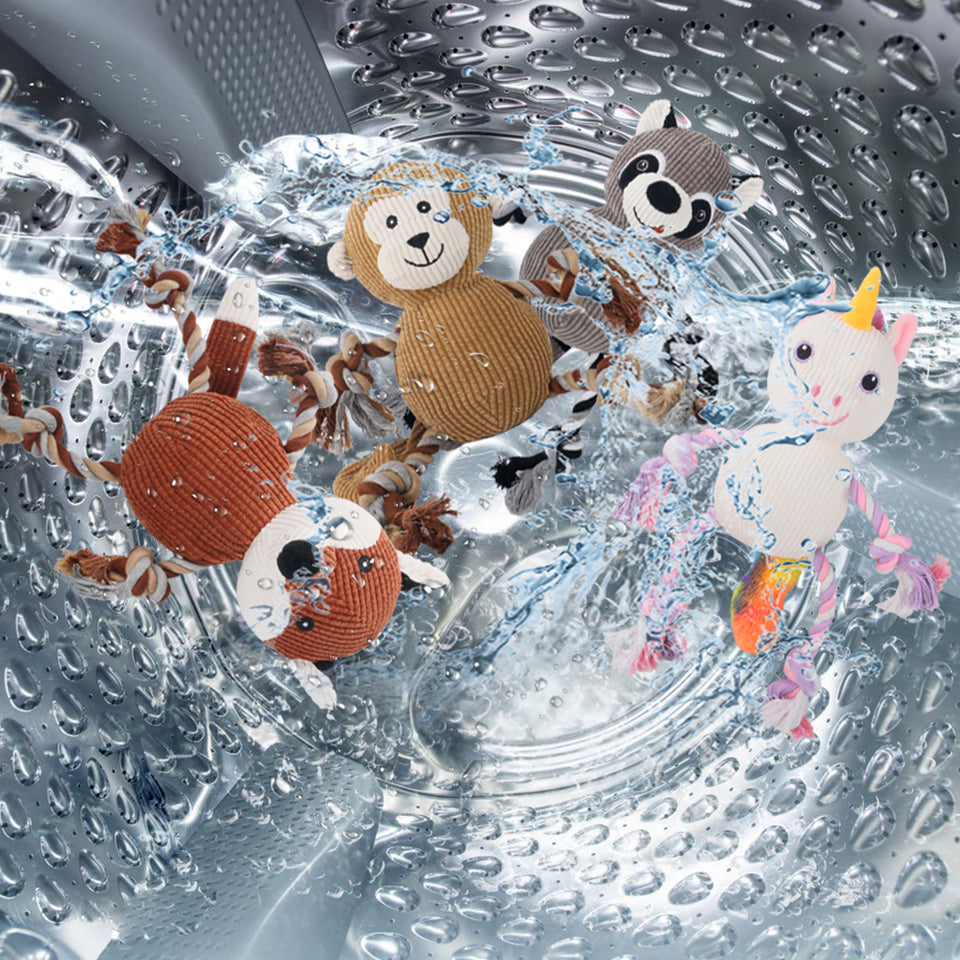 D KING Rope Plush Dog Toy