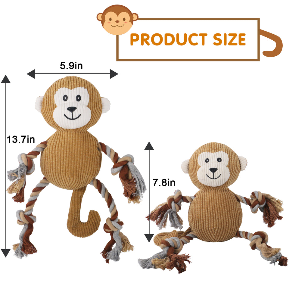 D KING Rope Plush Dog Toy