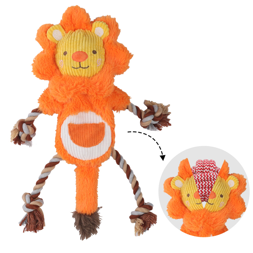 D KING D KING Rope Plush Dog Toy,Puppy Toys for Teething,Tug of War Dog Toy