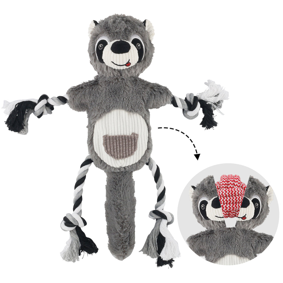 D KING D KING Rope Plush Dog Toy,Puppy Toys for Teething,Tug of War Dog Toy