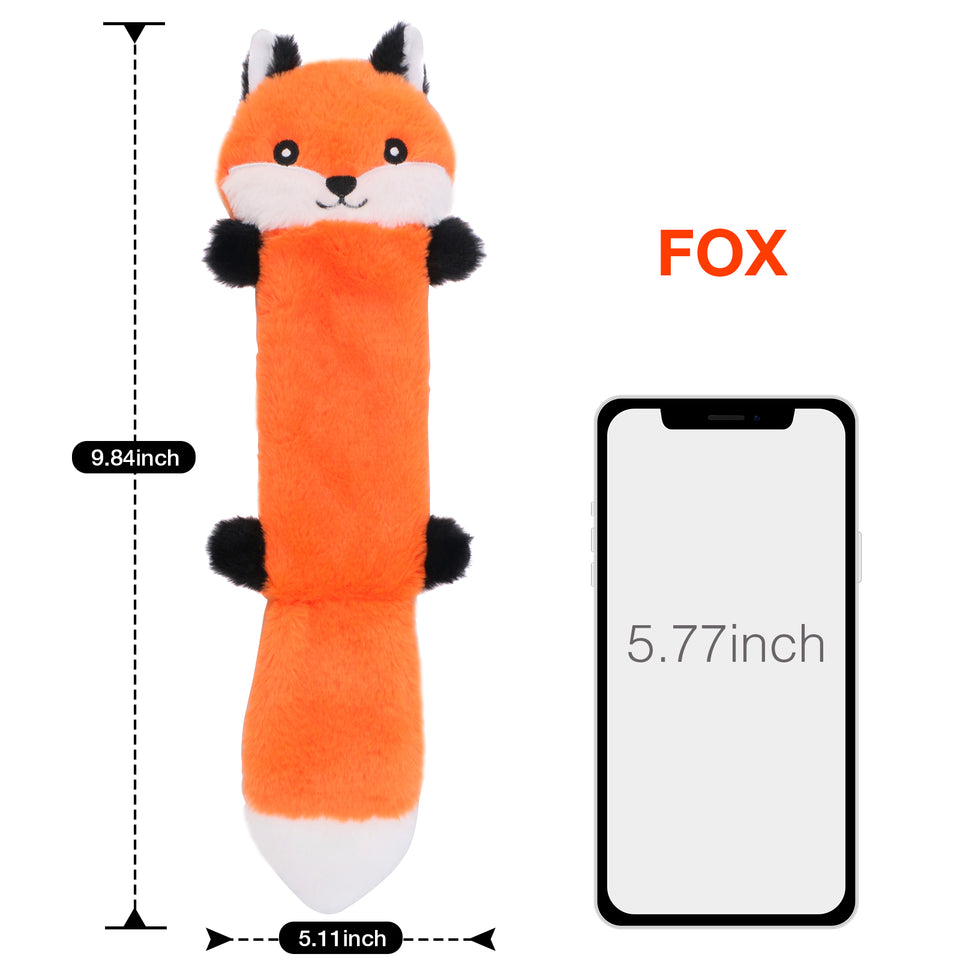 D KING Crinkle Squeaky Puppy Toys (No Stuffing)