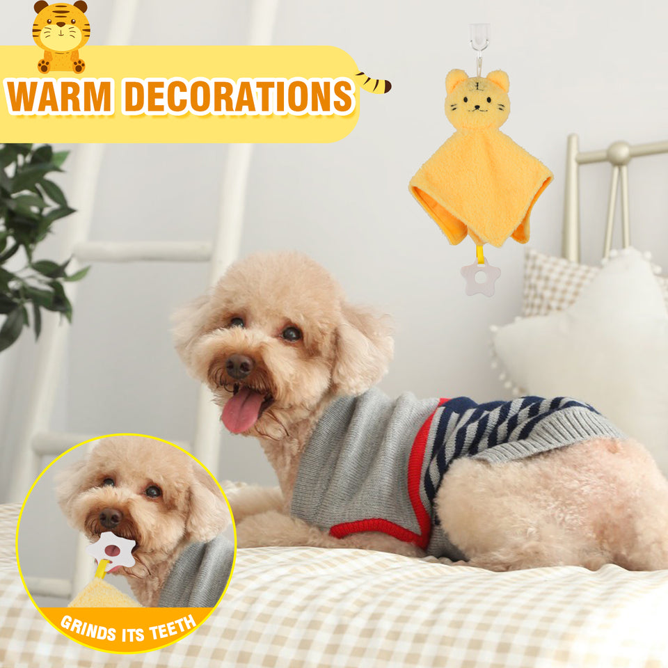 D KING 2 Pack Soft Stuffed Dog Toy, Puppy Toy Sleep Buddy,Plush Dog Toy,Dog Birthday Toy for Small Medium Dogs