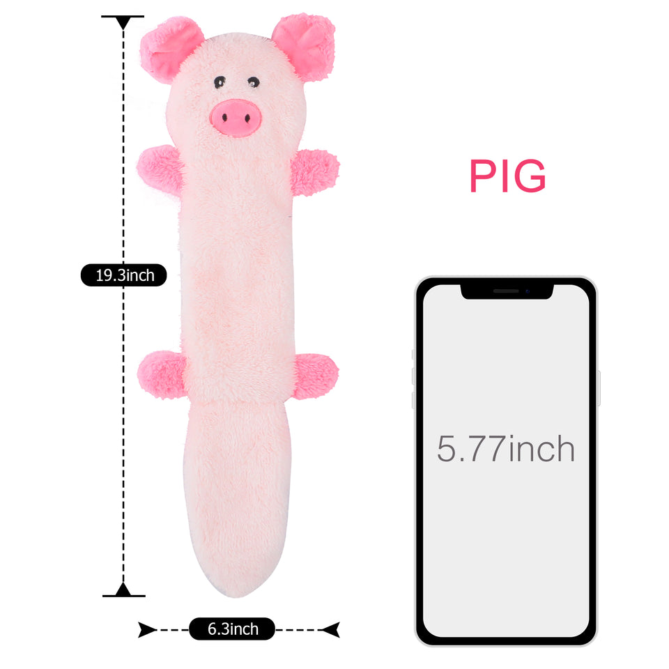 D KING Crinkle Squeaky Puppy Toys (No Stuffing)