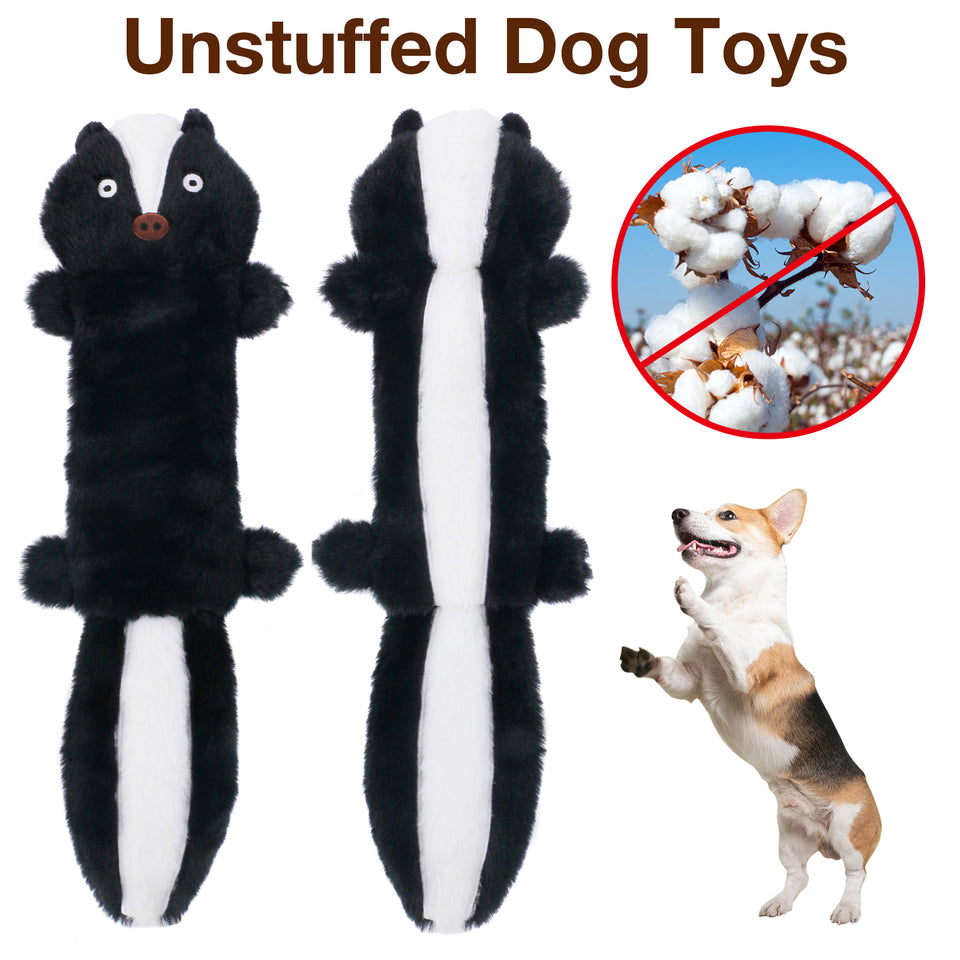 D KING Crinkle Squeaky Puppy Toys (No Stuffing)