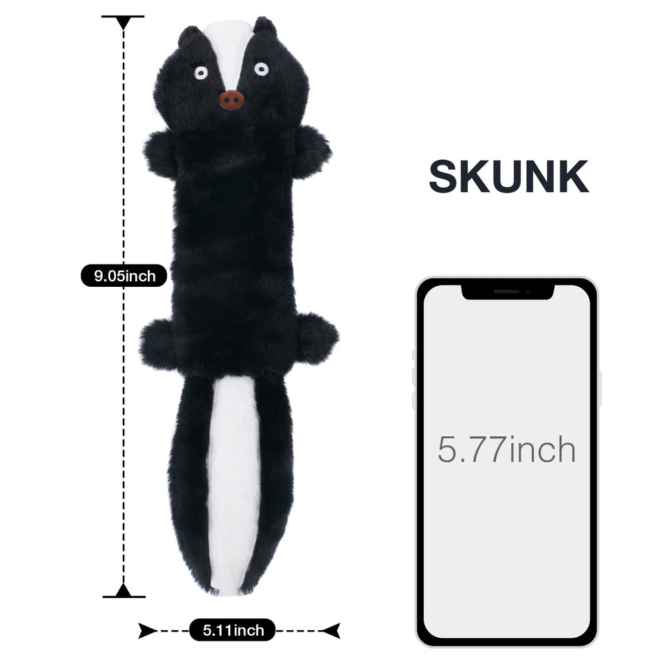 D KING Crinkle Squeaky Puppy Toys (No Stuffing)